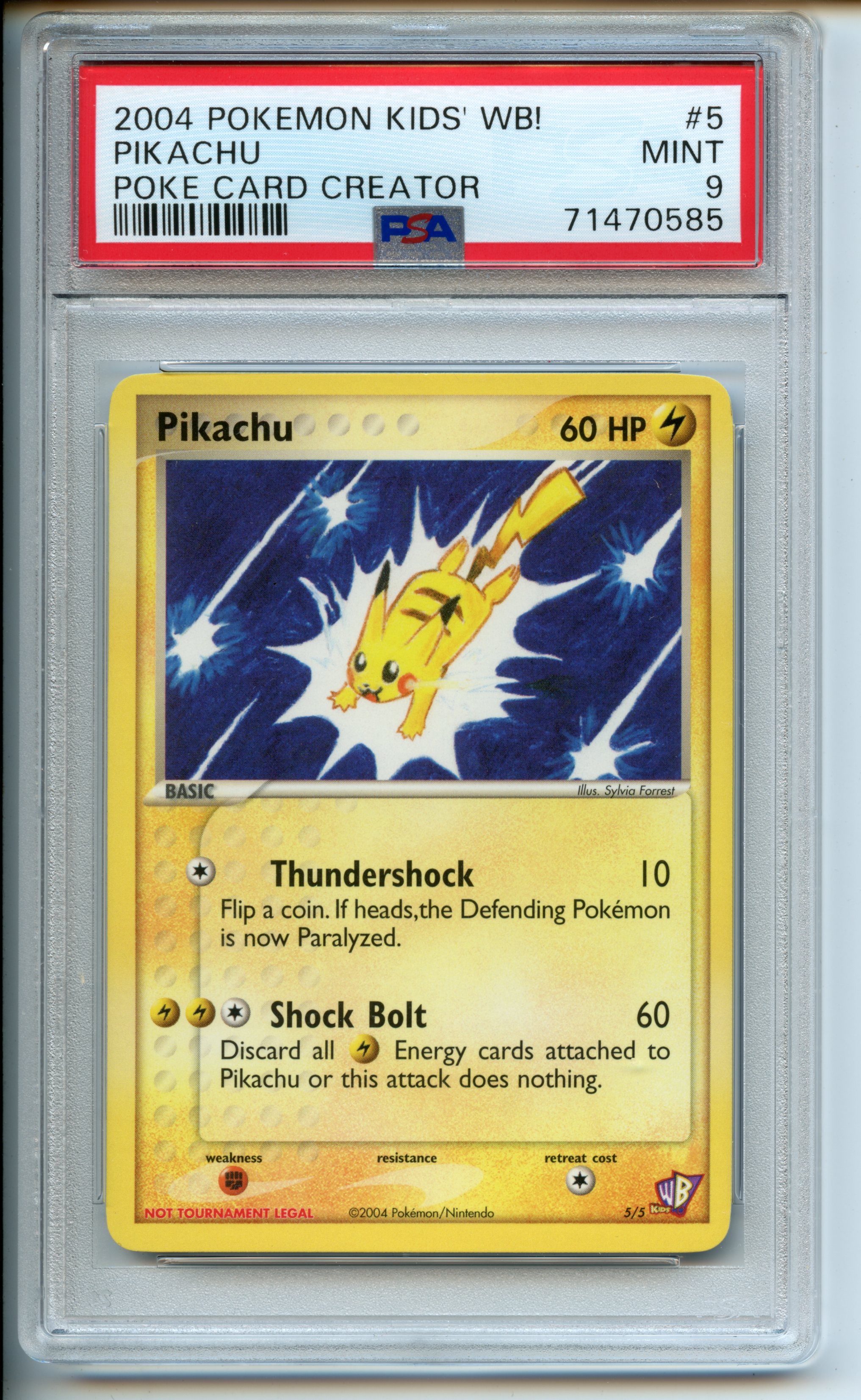 Pokemon TCG - Set of all 5 Promo's PSA 9  - 2004 Poké Card Creator Pack - MINT