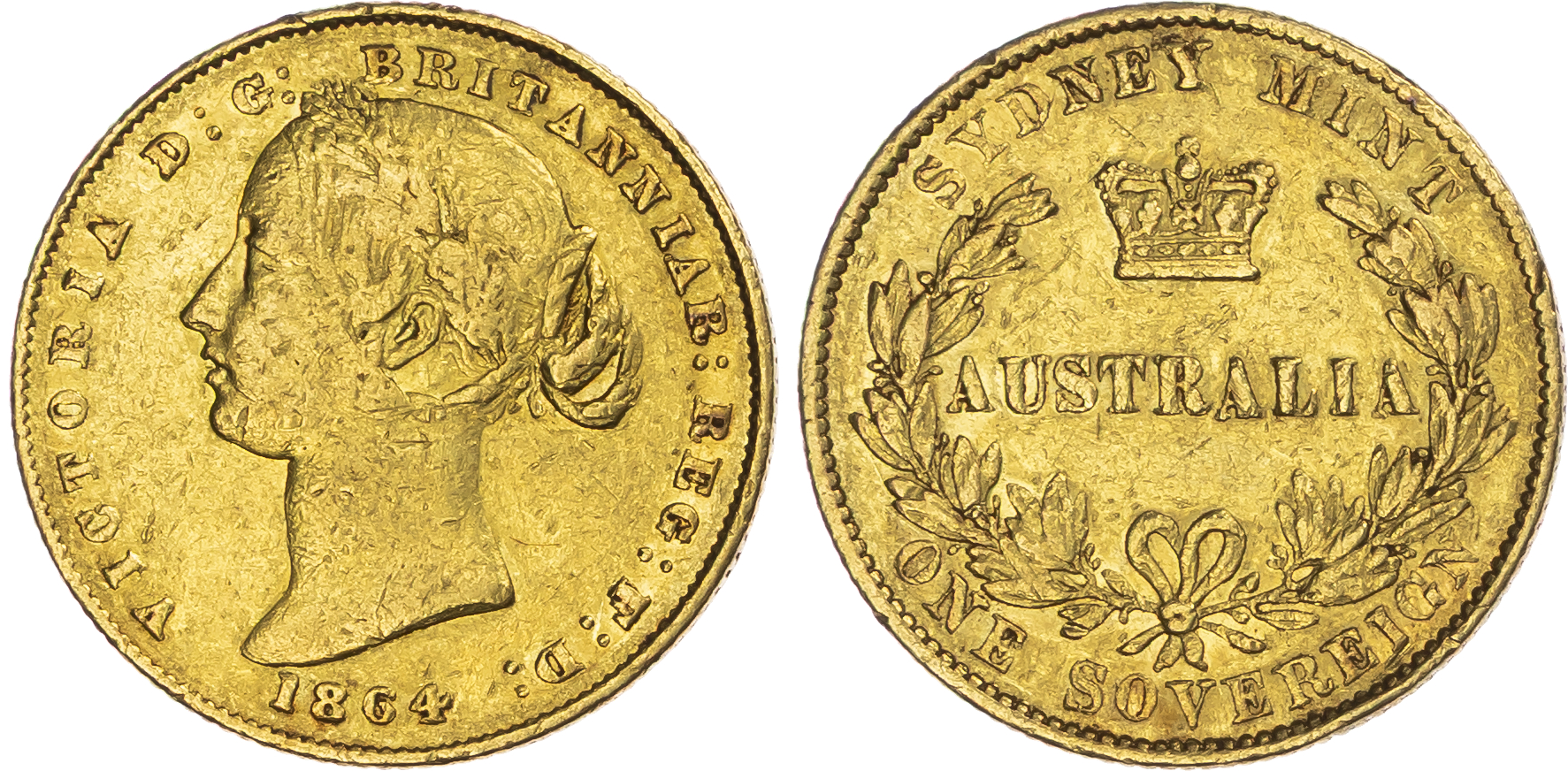 Australia, Victoria (1837‑1901), gold Sovereign, 1864