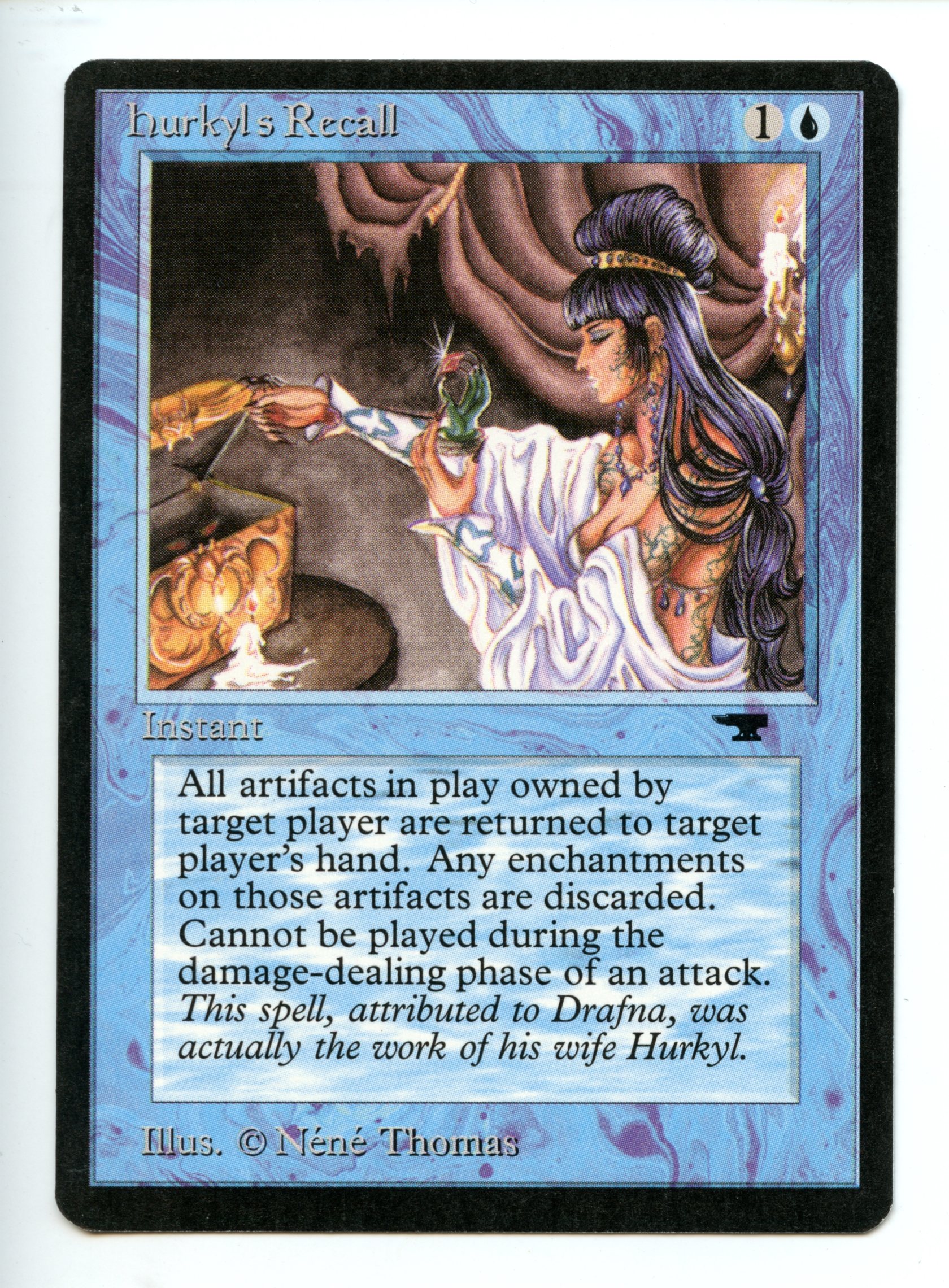 Magic The Gathering - Hurkyl's Recal - Antiquities -Near Mint Condition