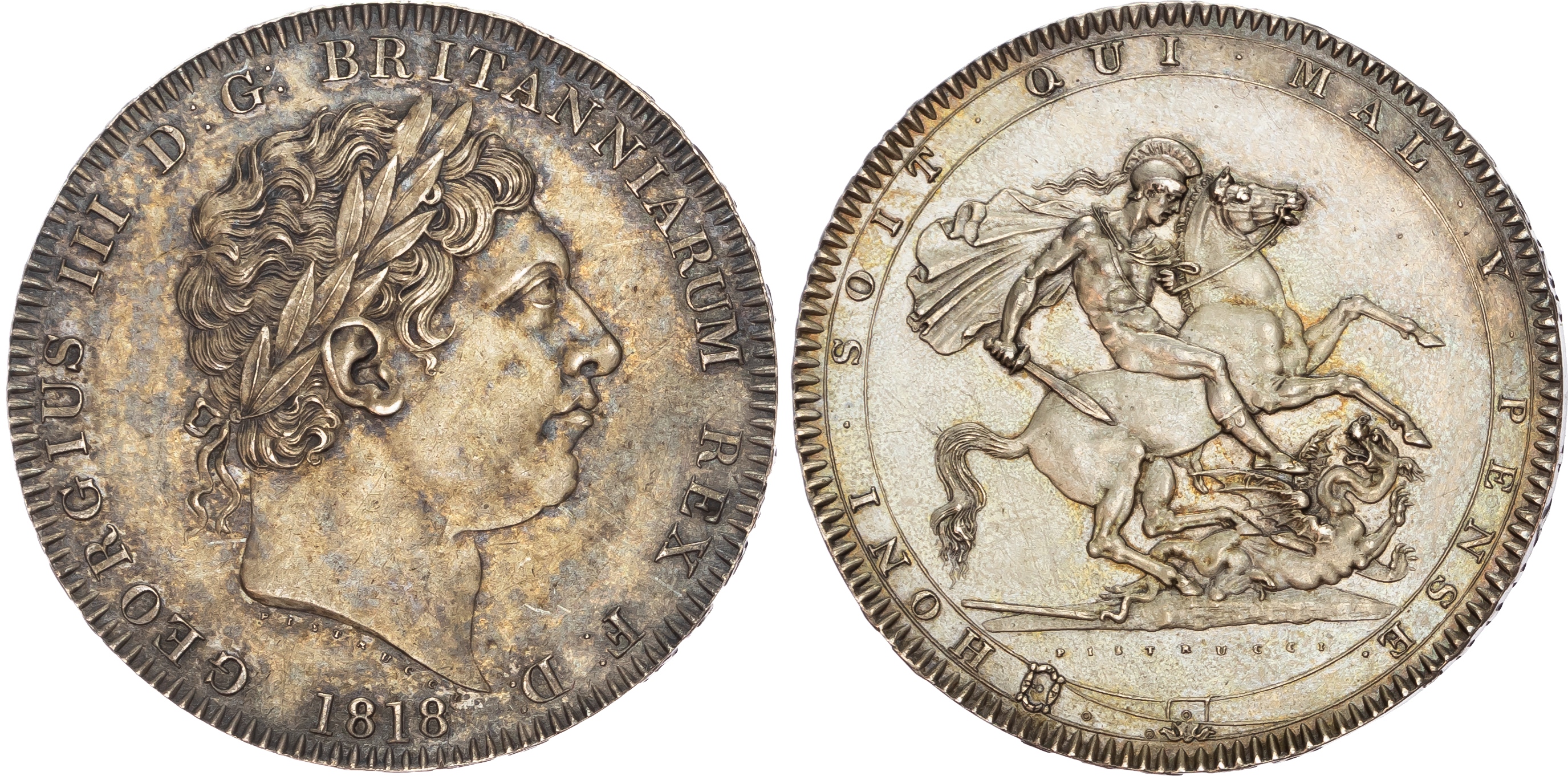 George III (1760-1820), Crown, 1818 LVIII