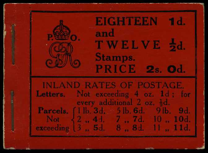 1912 (April) 2/- booklet (#11), new cover,...