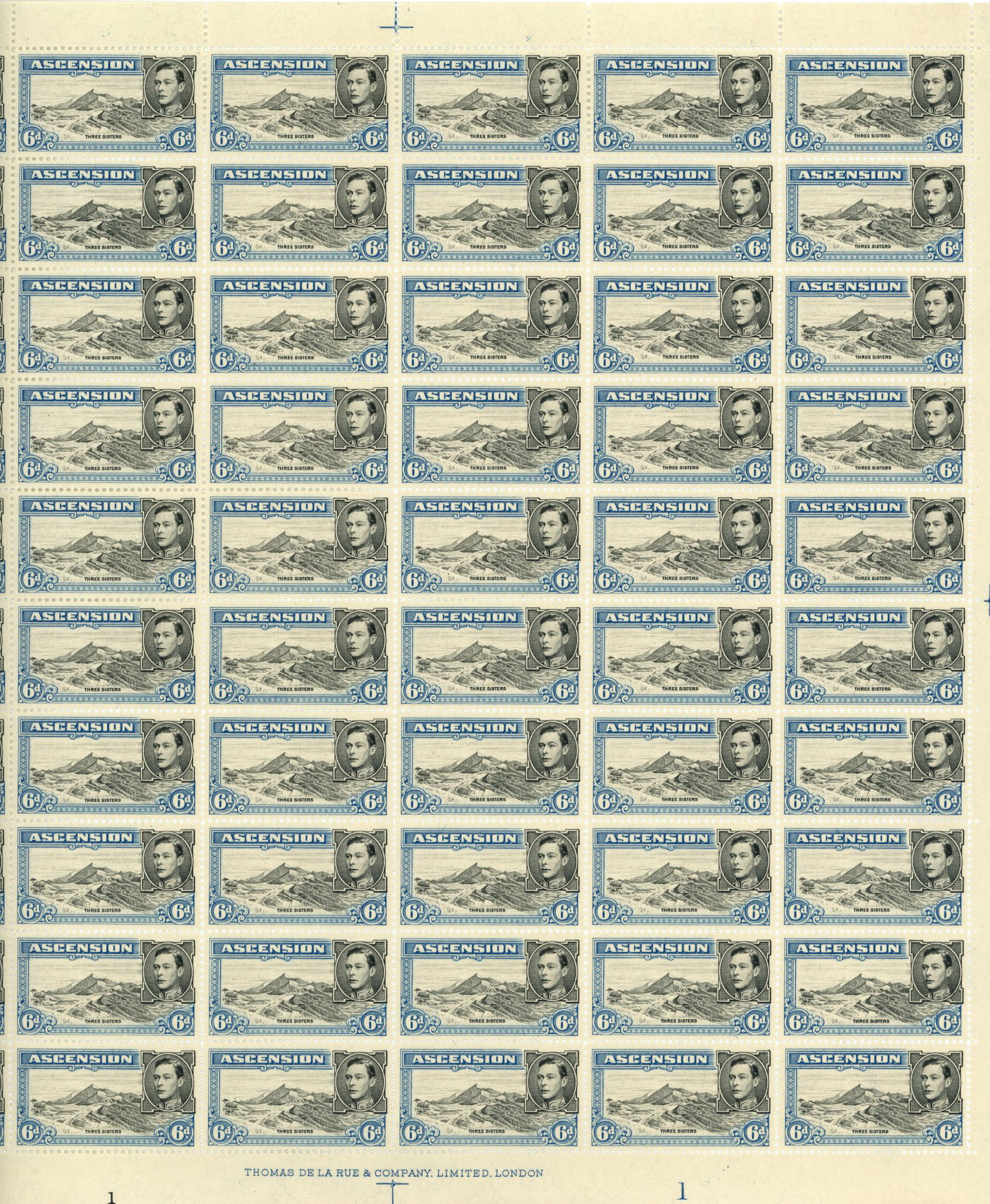 1946 printing of the 6d perf 13, unmounted...