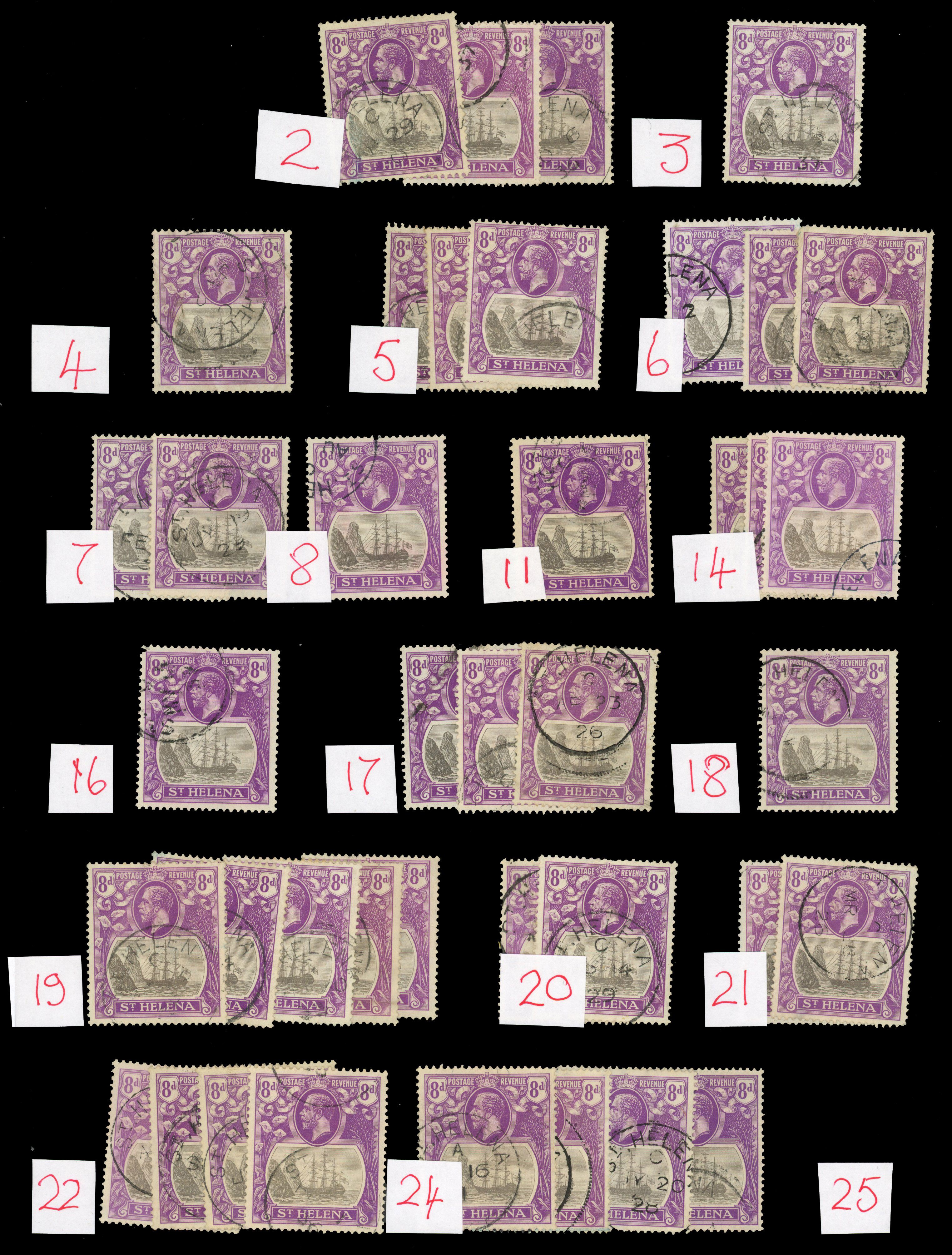 St Helena SG 105 study used