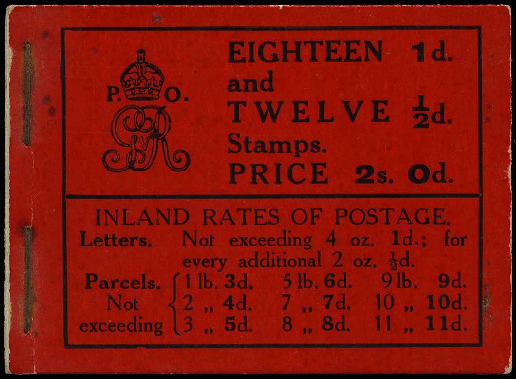 1912 (Apr) 2s.0d. booklet, with mostly...
