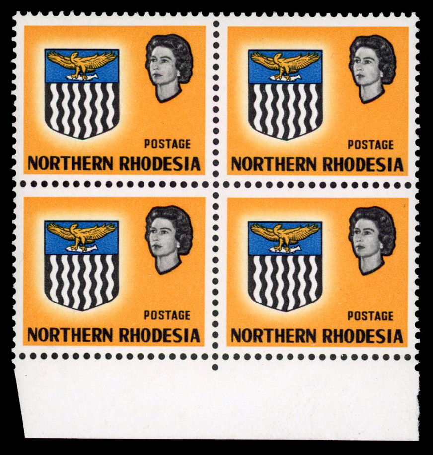 Northern Rhodesia SG 78a block mint