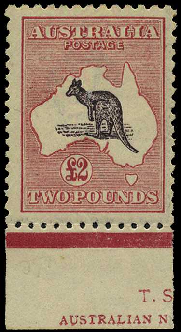 Third Watermark: 1915-27 £2 purple-black and...