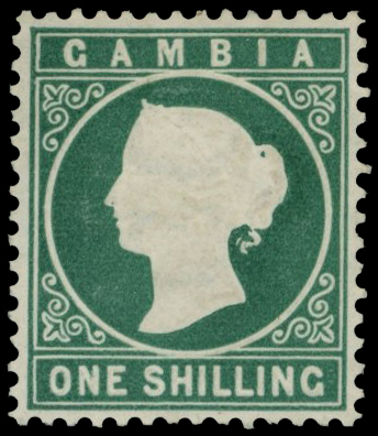 1880 1s green fresh and fine o.g. SG...