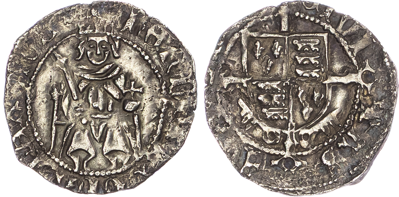 Henry VIII (1509-1547), AR Penny 0.68gm., mm: arrow: 1526-1544. Second coinage, sovereign type. London (Tower) mint.