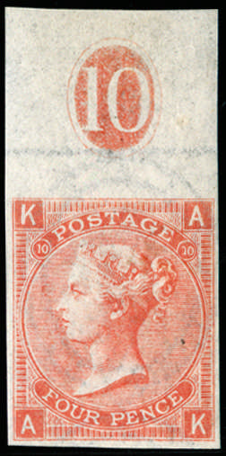 1868 SG94var Pl.10 Mint