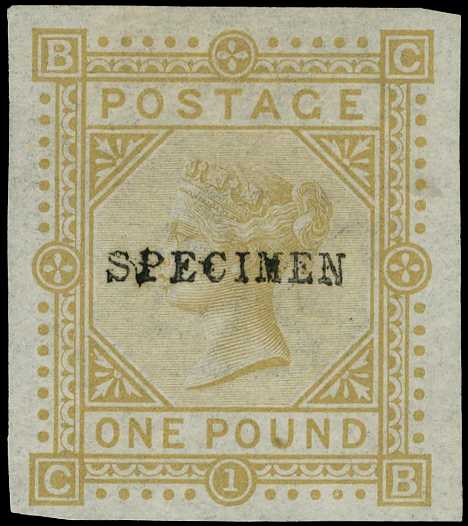1878 £1 Colour trial. Very fine unused part...