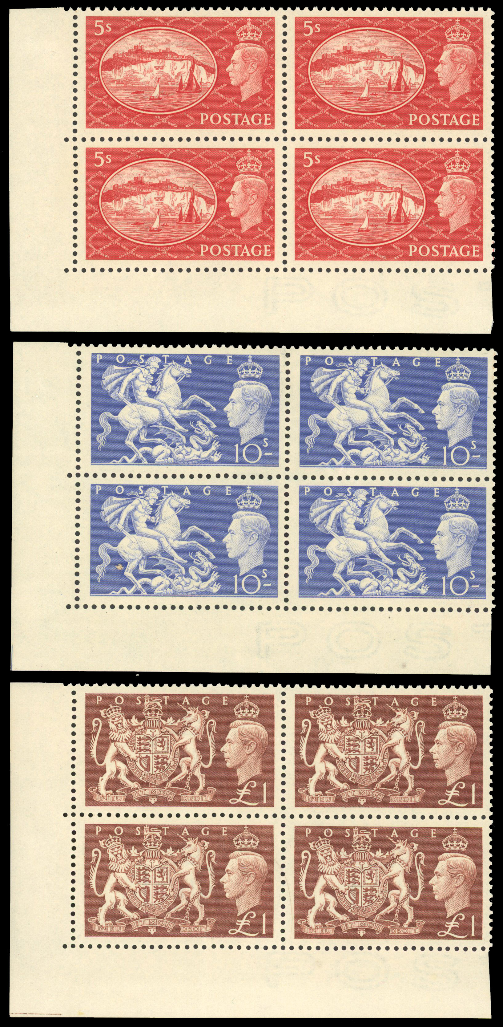 GB SG 509-512 blocks mint