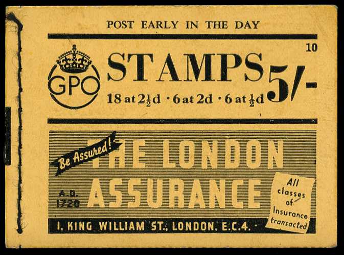 1941 (September) 5/- booklet (#10), perfs...