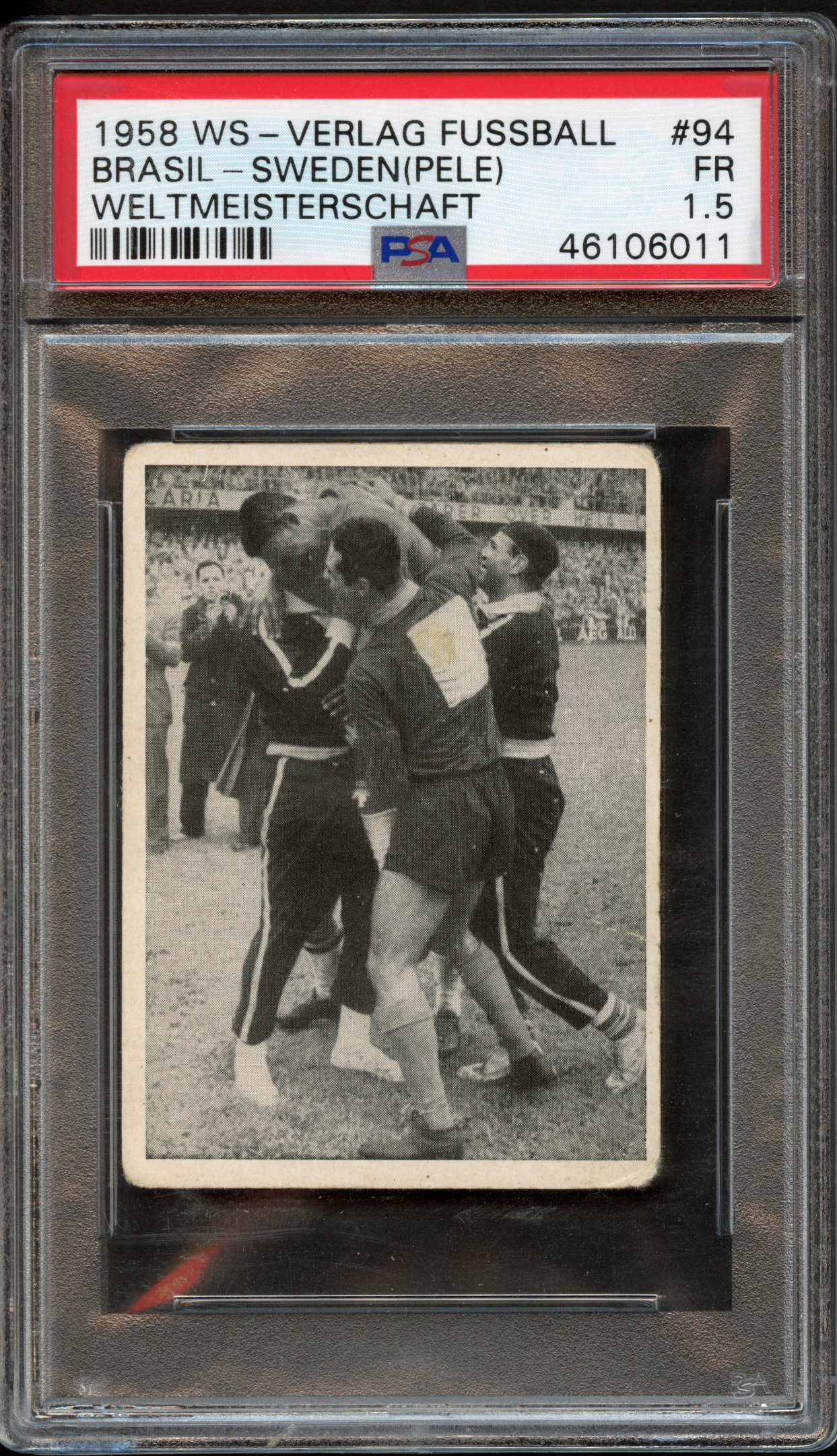 PSA 1.5 1958 WS-Verlag Fussball Brasil-Sweden (Pele) Weltmeisterschaft