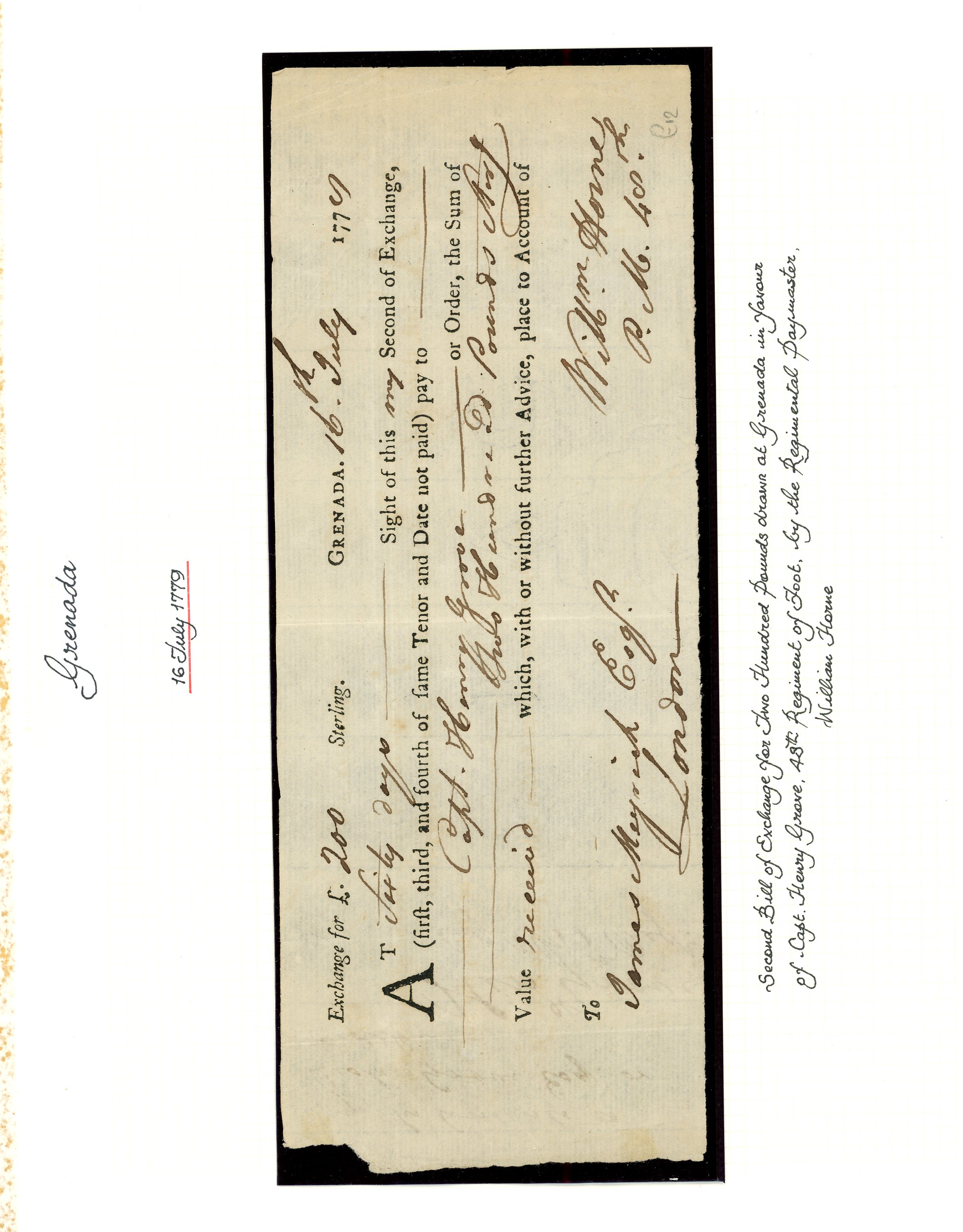 Group of 3 early revenue documents, the first...