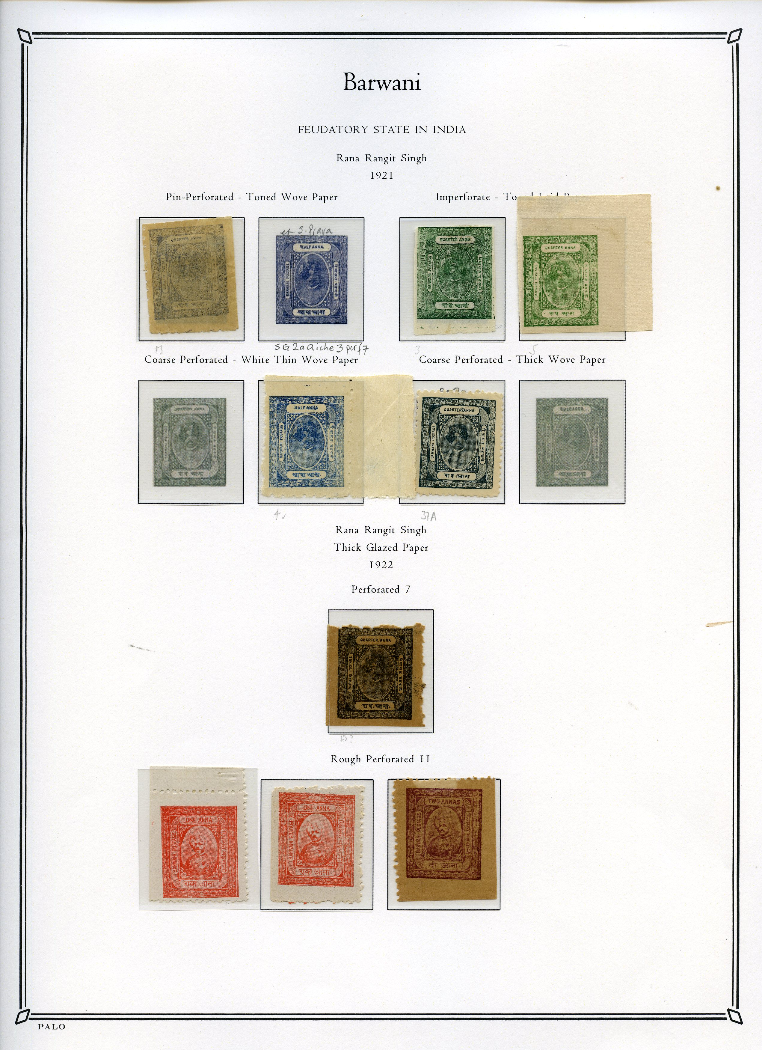 1917-47 mint collection arranged neatly on...