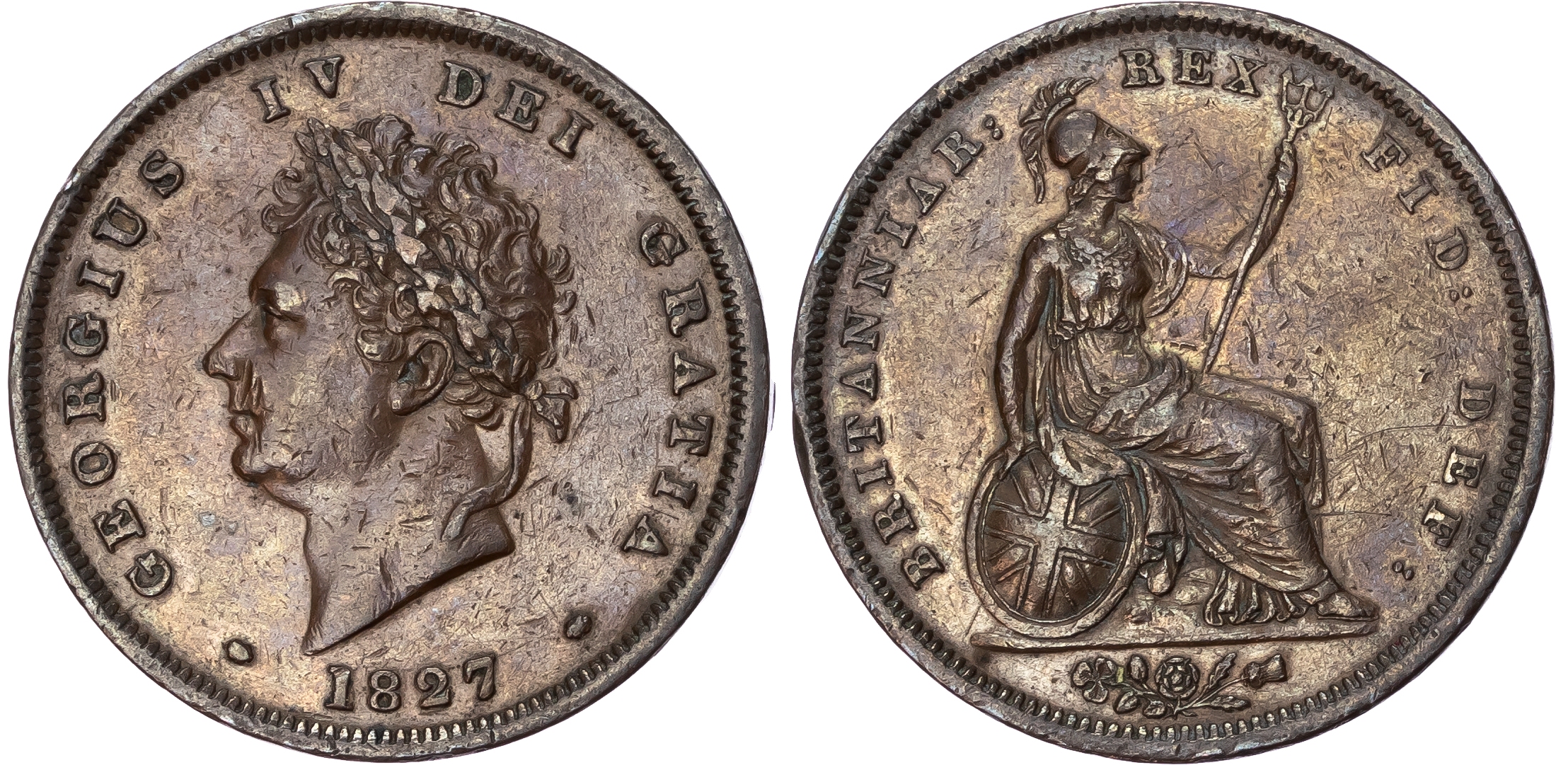 George IV (1820-30), Penny, 1827
