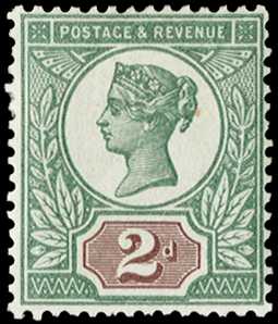 1899 2d "Jubilee" colour trial. Very fine...