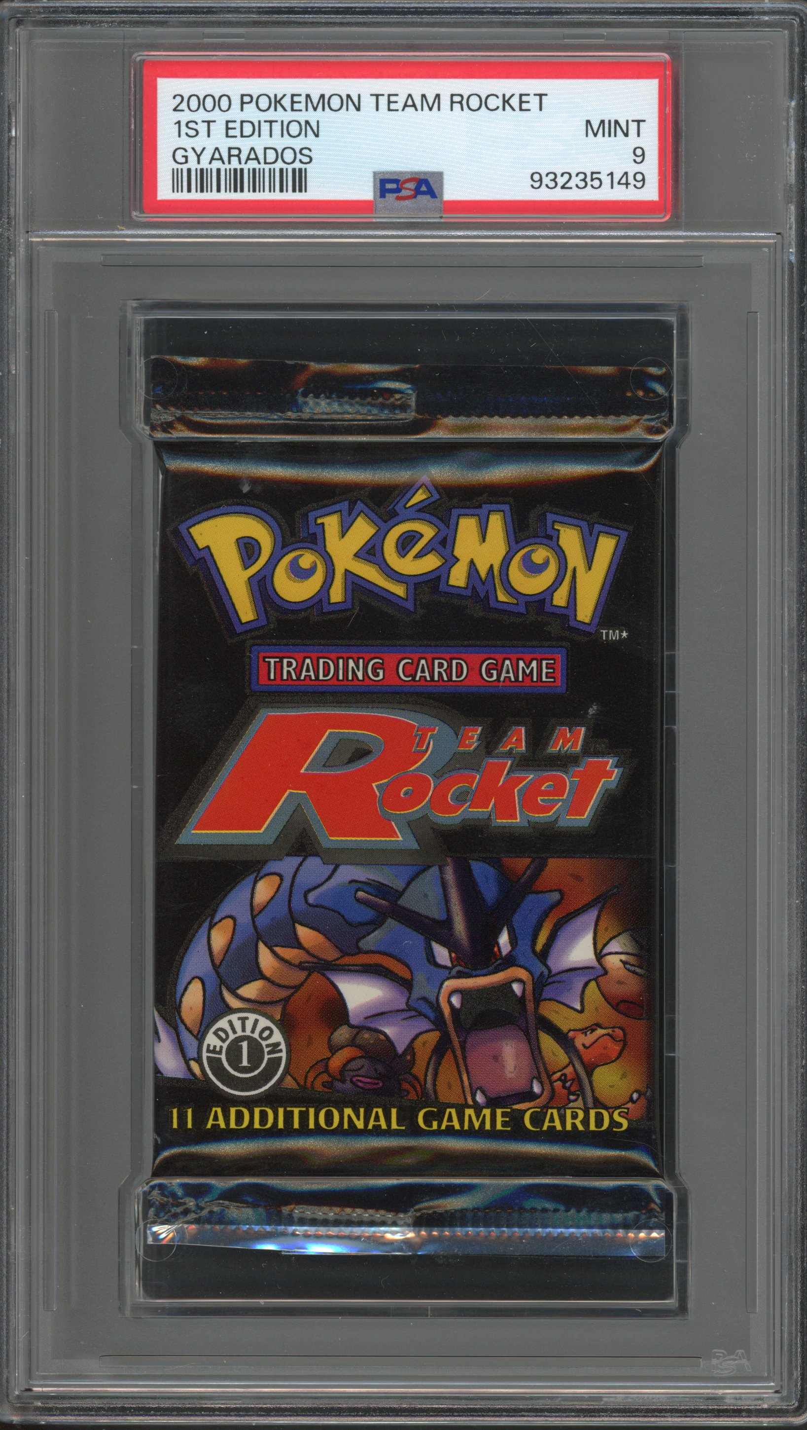 Pokémon TCG - 1st Ed Team Rocket Set Sealed Booster PSA Gem Mint 9