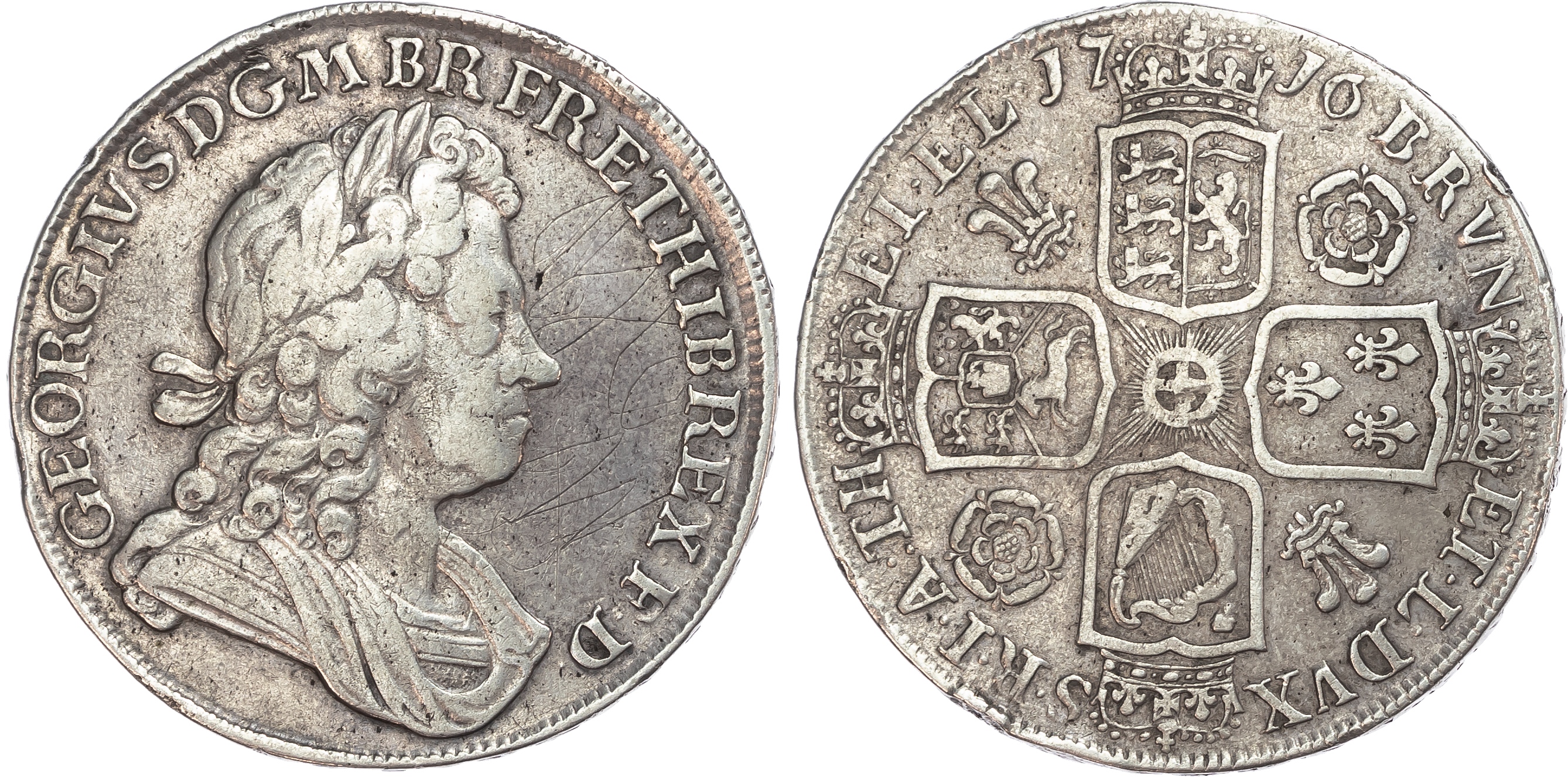 George I (1714-1727), Crown, 1716, SECVNDO. 
