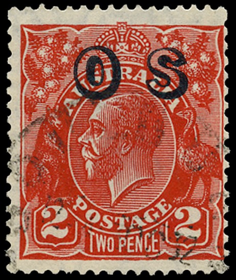 Official. 1932-33 2d golden scarlet, die III, wmk...