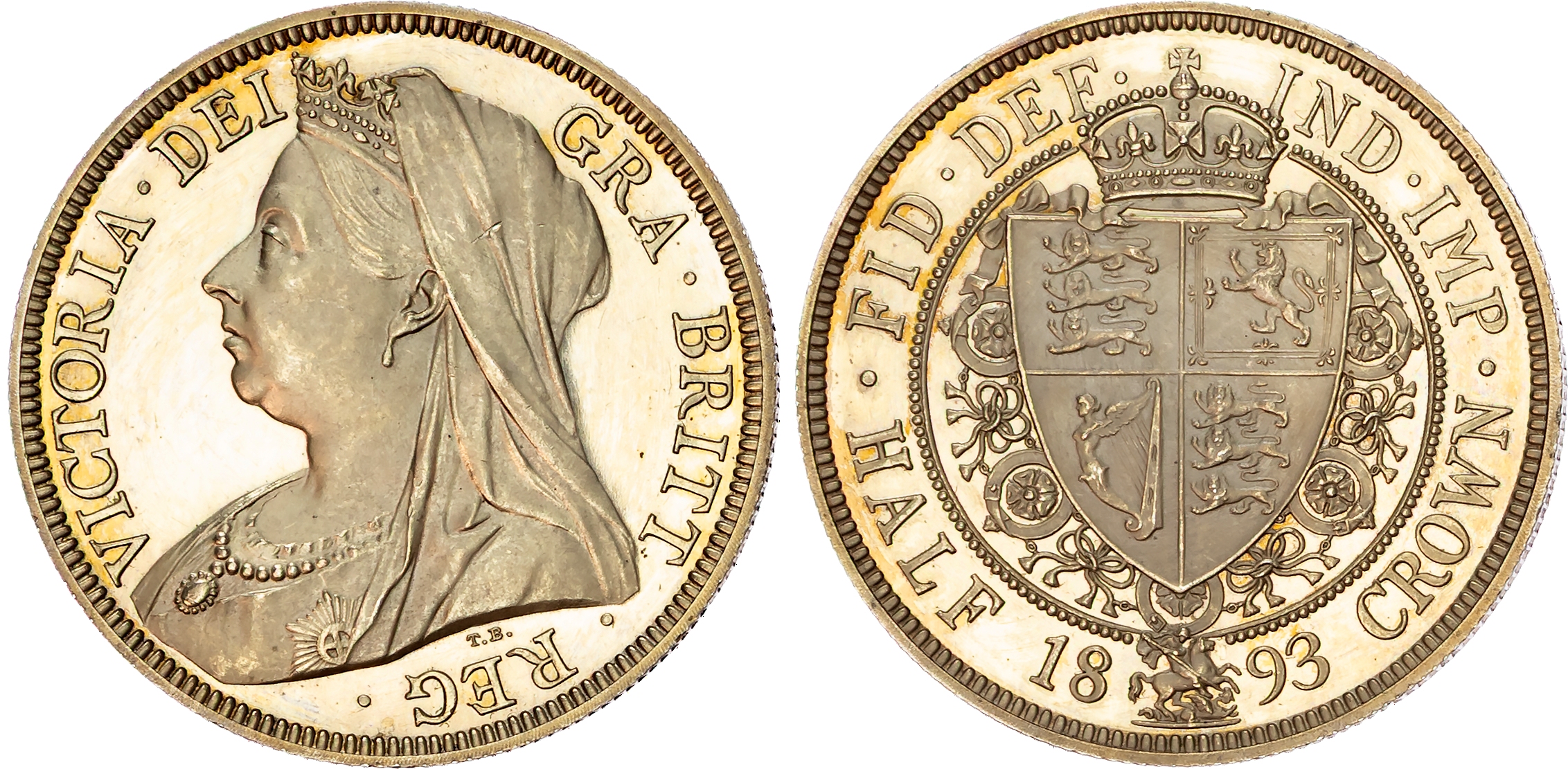 Victoria (1837-1901), Proof Halfcrown, 1893.