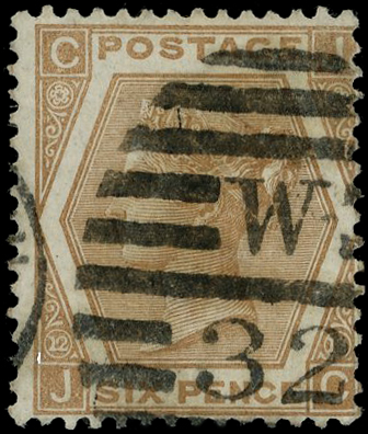 Great Britain SG 124a abnormal
