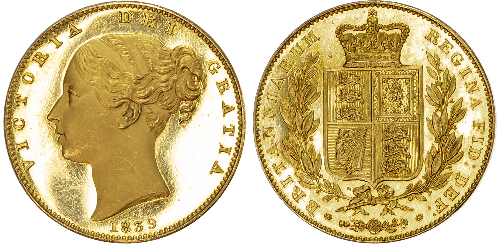 1839 Victoria Proof Sovereign