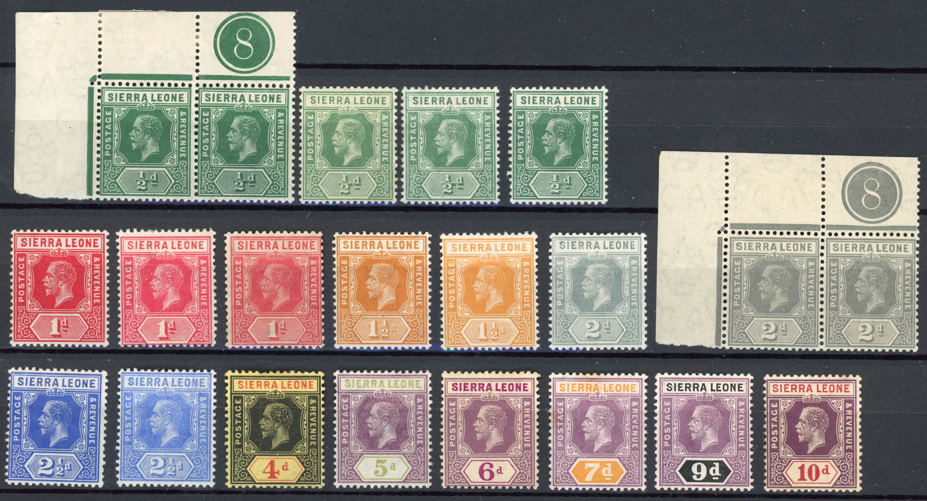 Sierra Leone SG 112-128 collection mint