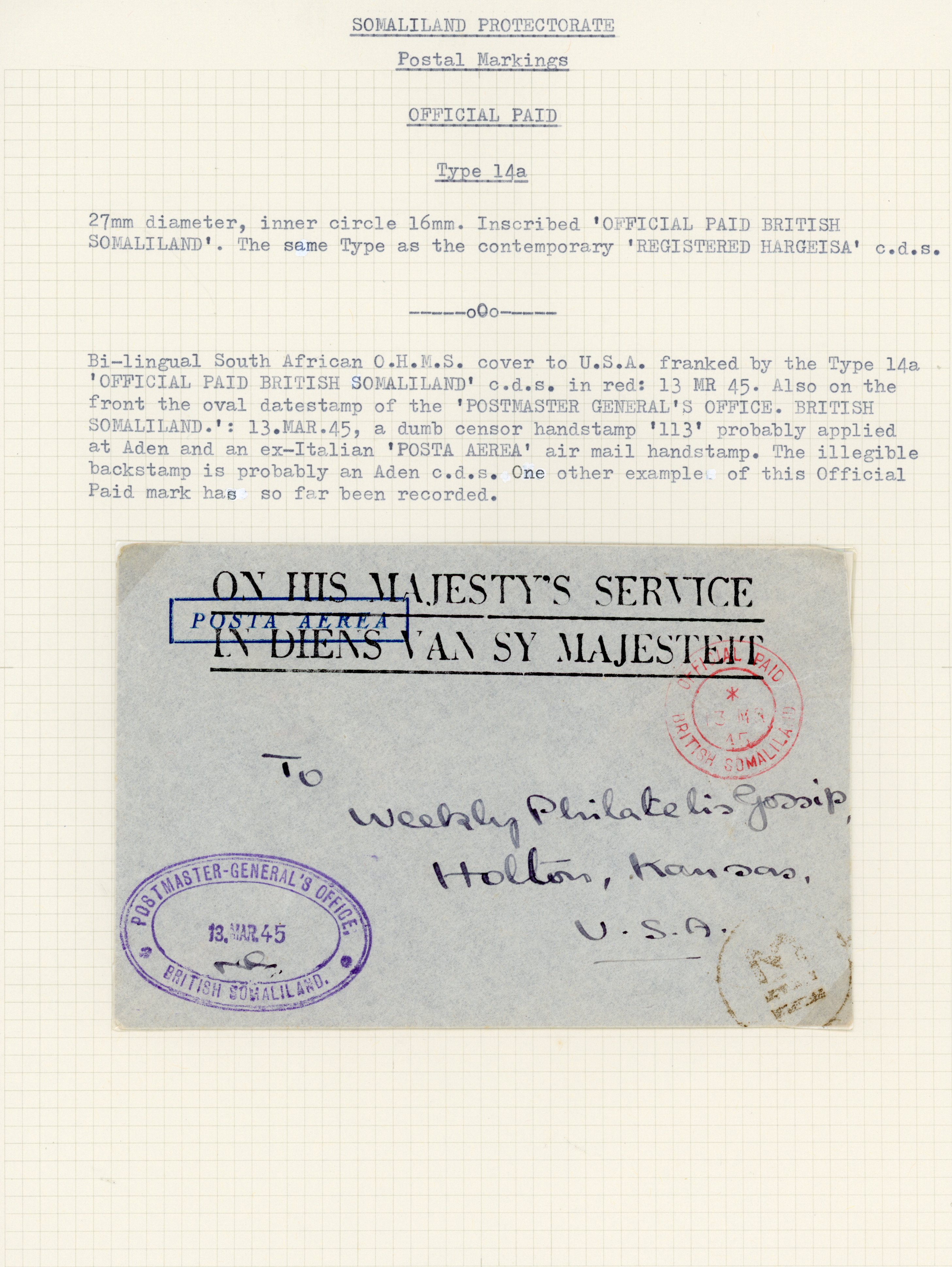 Somaliland Official Paid cover
