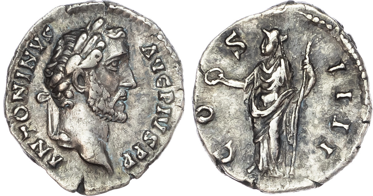 Antoninus Pius (AD 138-161) AR Denarius, Rome, AD 145-161, 2.86g. 