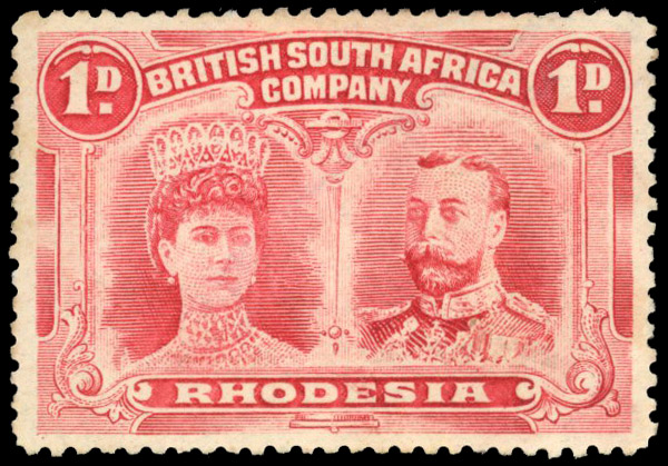 † 1d rosine SG 124 variant position 34 mint