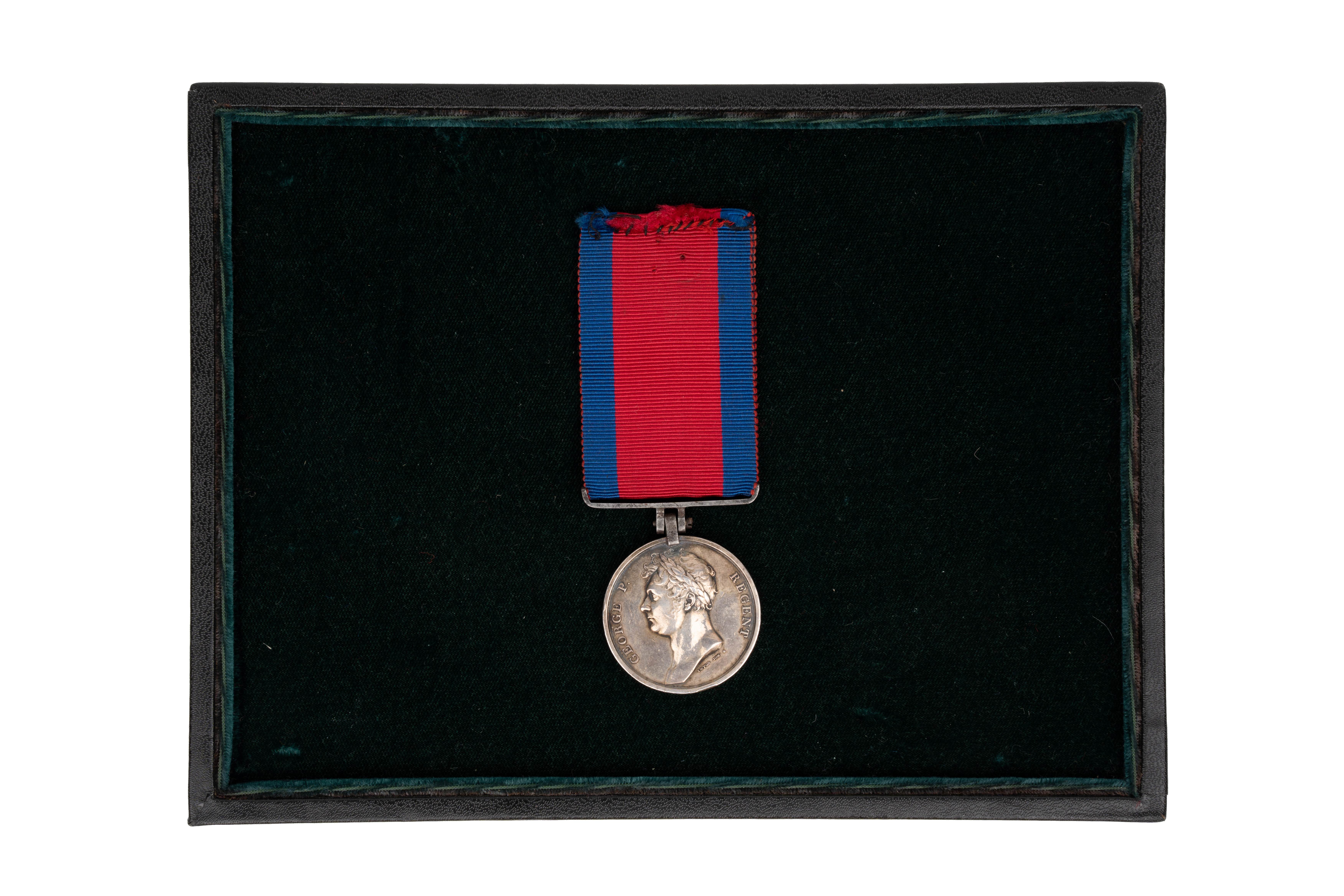 Waterloo Medal awarded to Private John Denby, 3rd Battalion Grenadier Guards, Lt Col Edward Staples Company