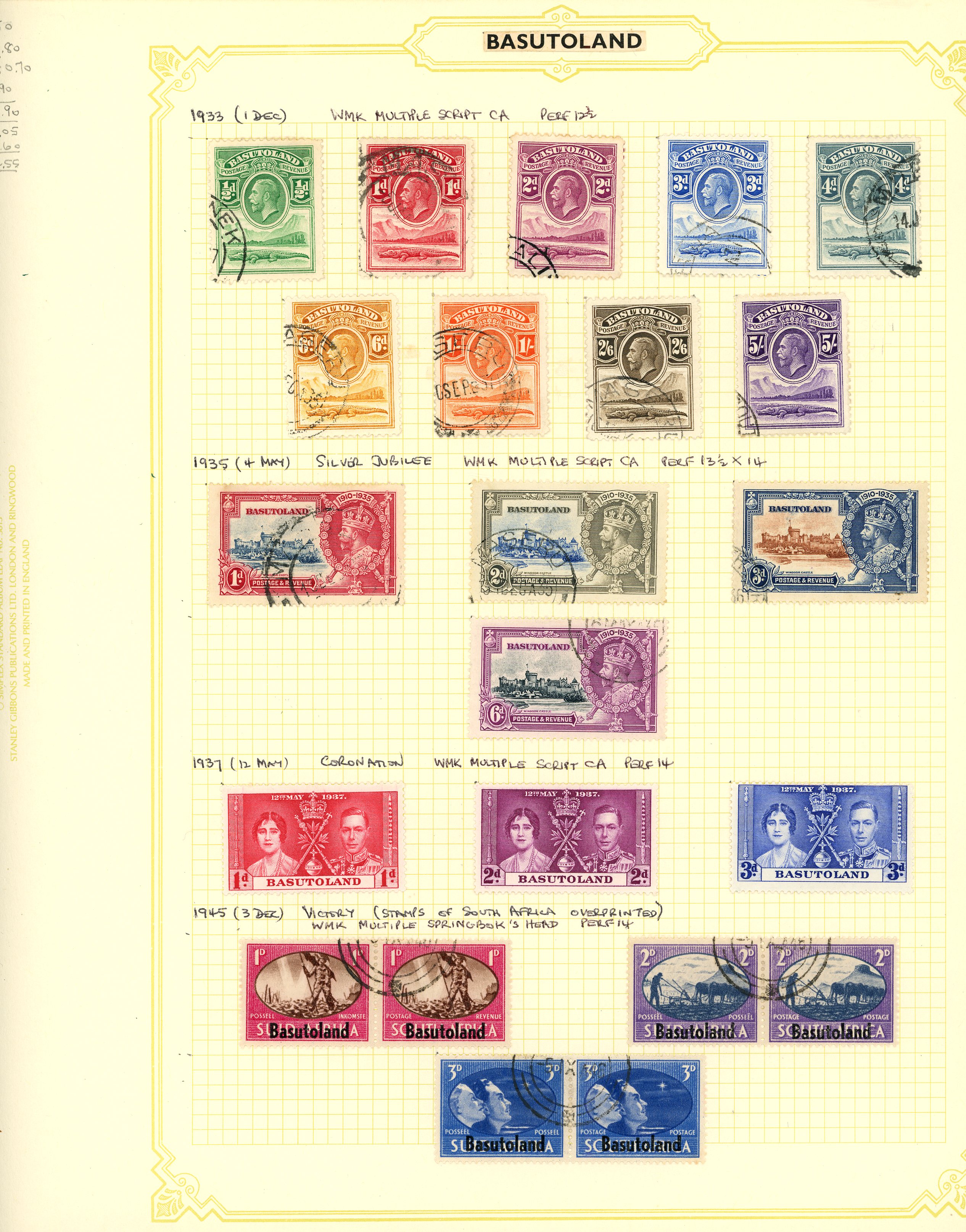 1933-66 used collection (113) on leaves (plus...