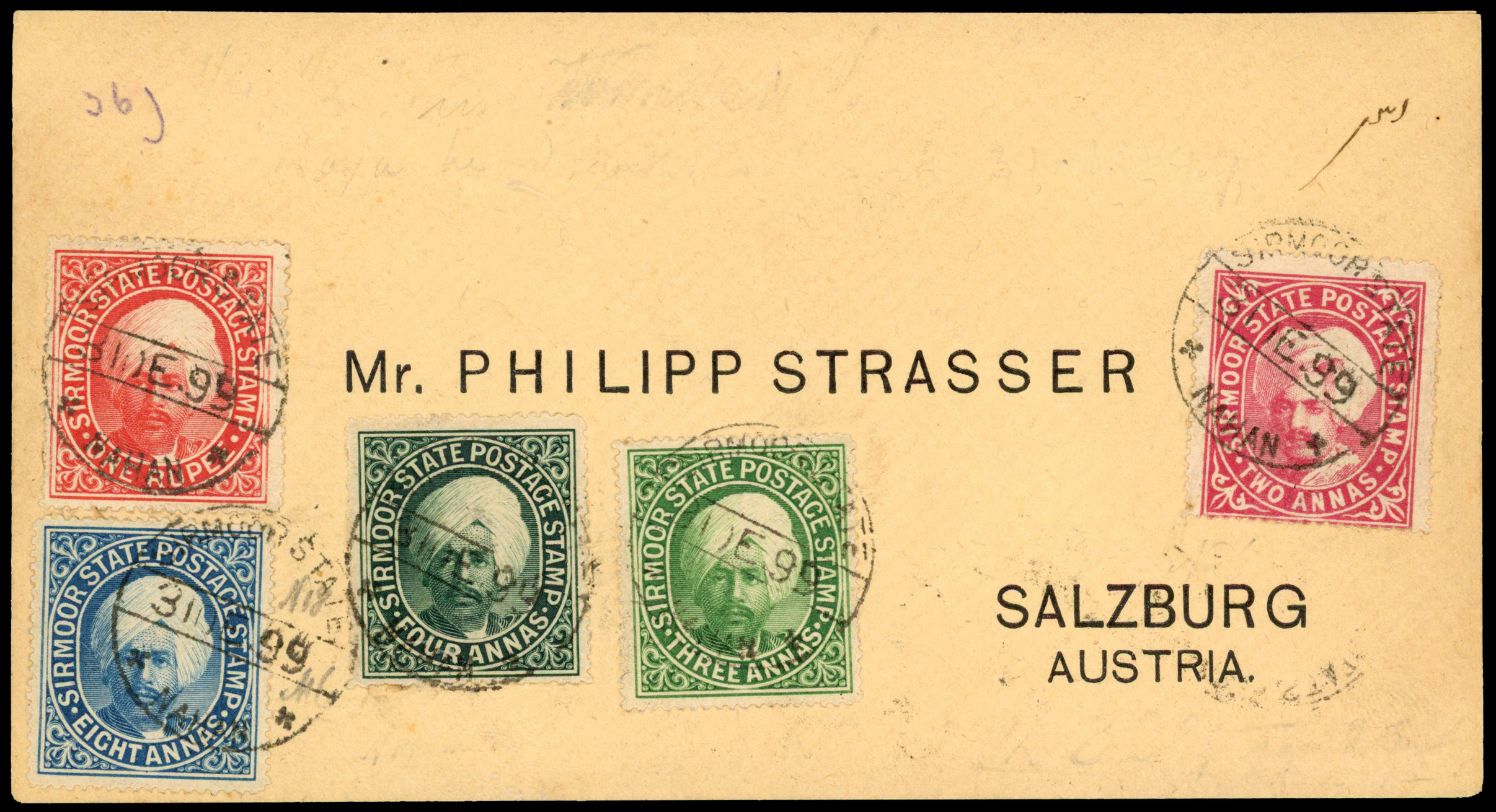 I.F.S Sirmoor philatelic cover