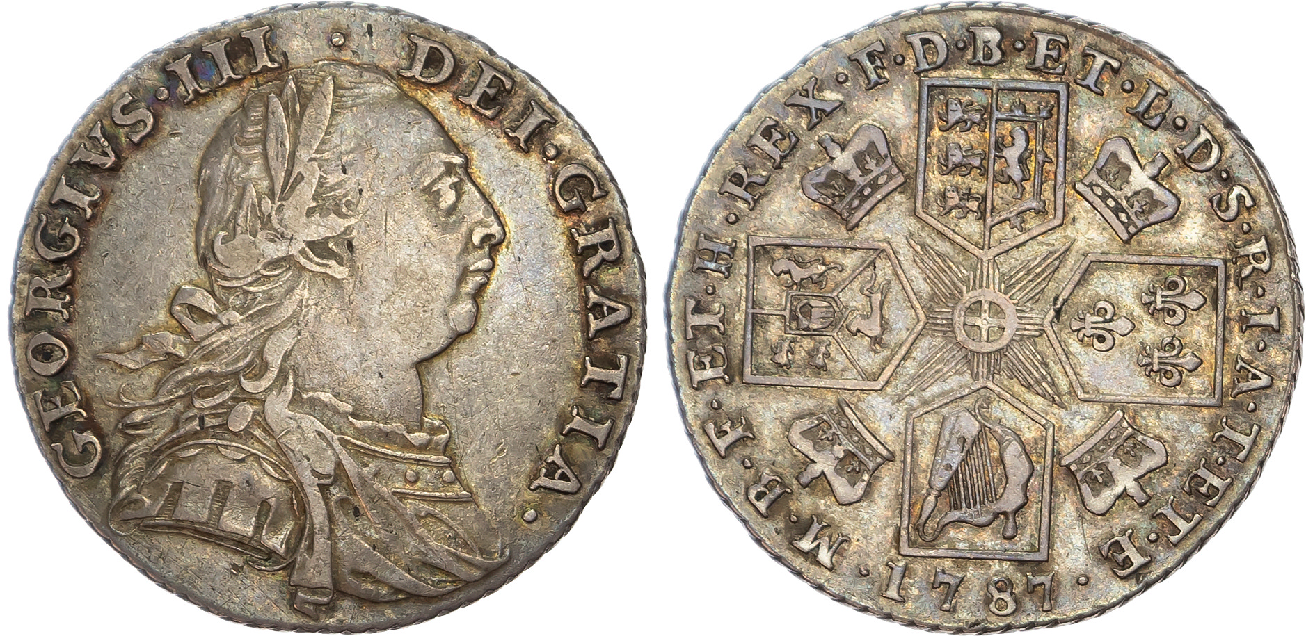 George III (1760-1820) Shilling, 1787, early coinages.