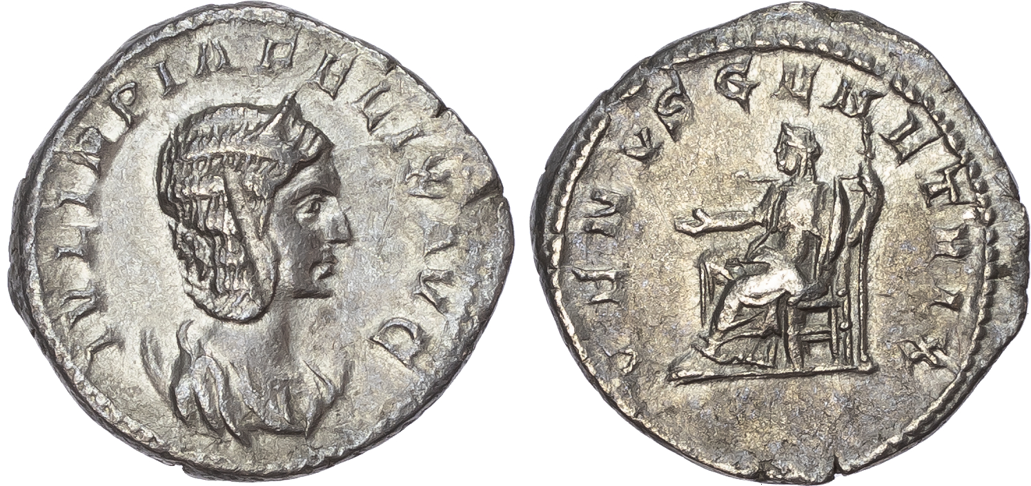 Julia Domna (Wife of Septimius Severus) AR Antoninianus, Rome, AD 216, 4.88g.