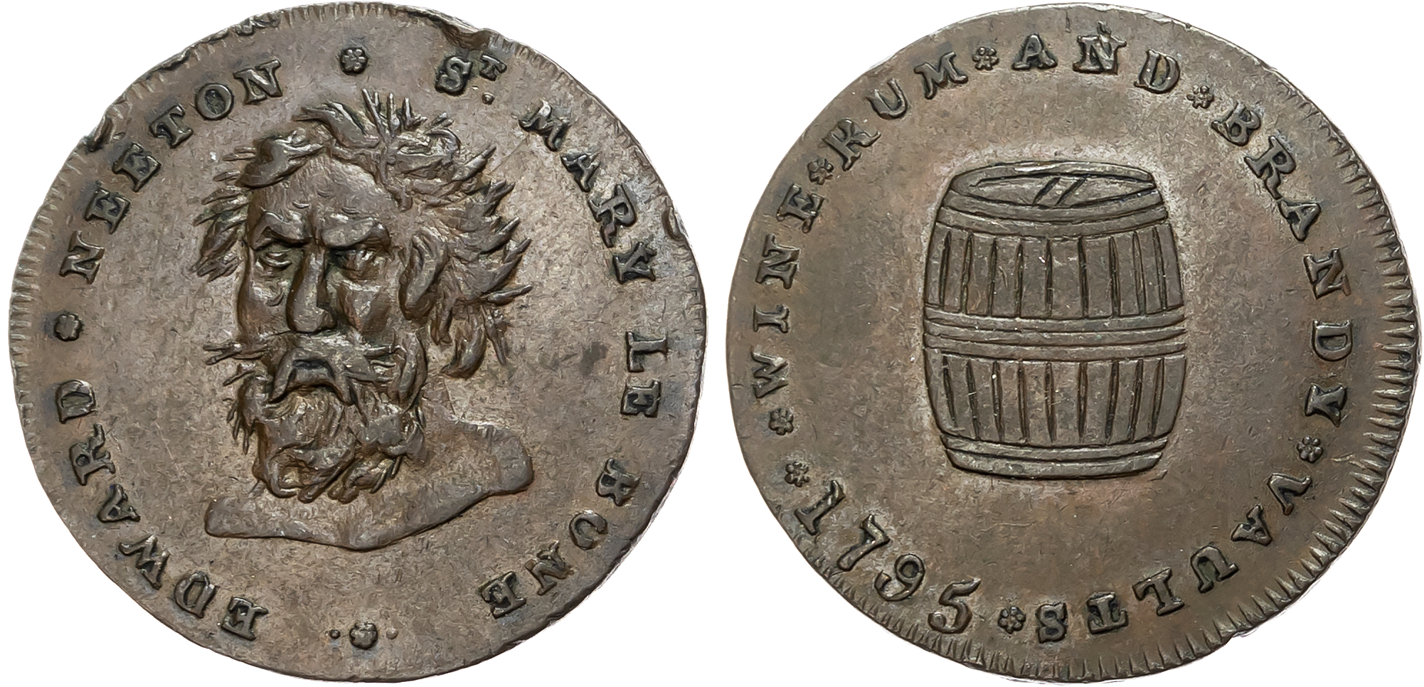 London , Long Acre, Basil Burchel Halfpenny ( DH 274); Long Acre John Fowler Halfpenny (DH 306); Strand Jasper & Simon K …