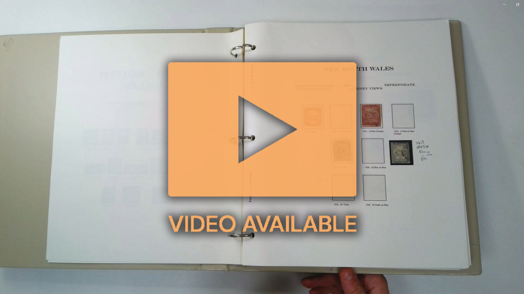 Australian States collection in printed album