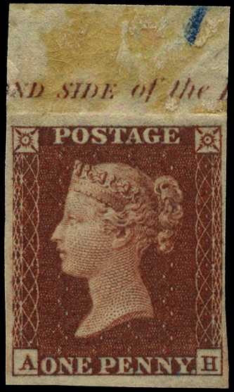 1854-7 Small Crown 1d red-brown, Plate 178...