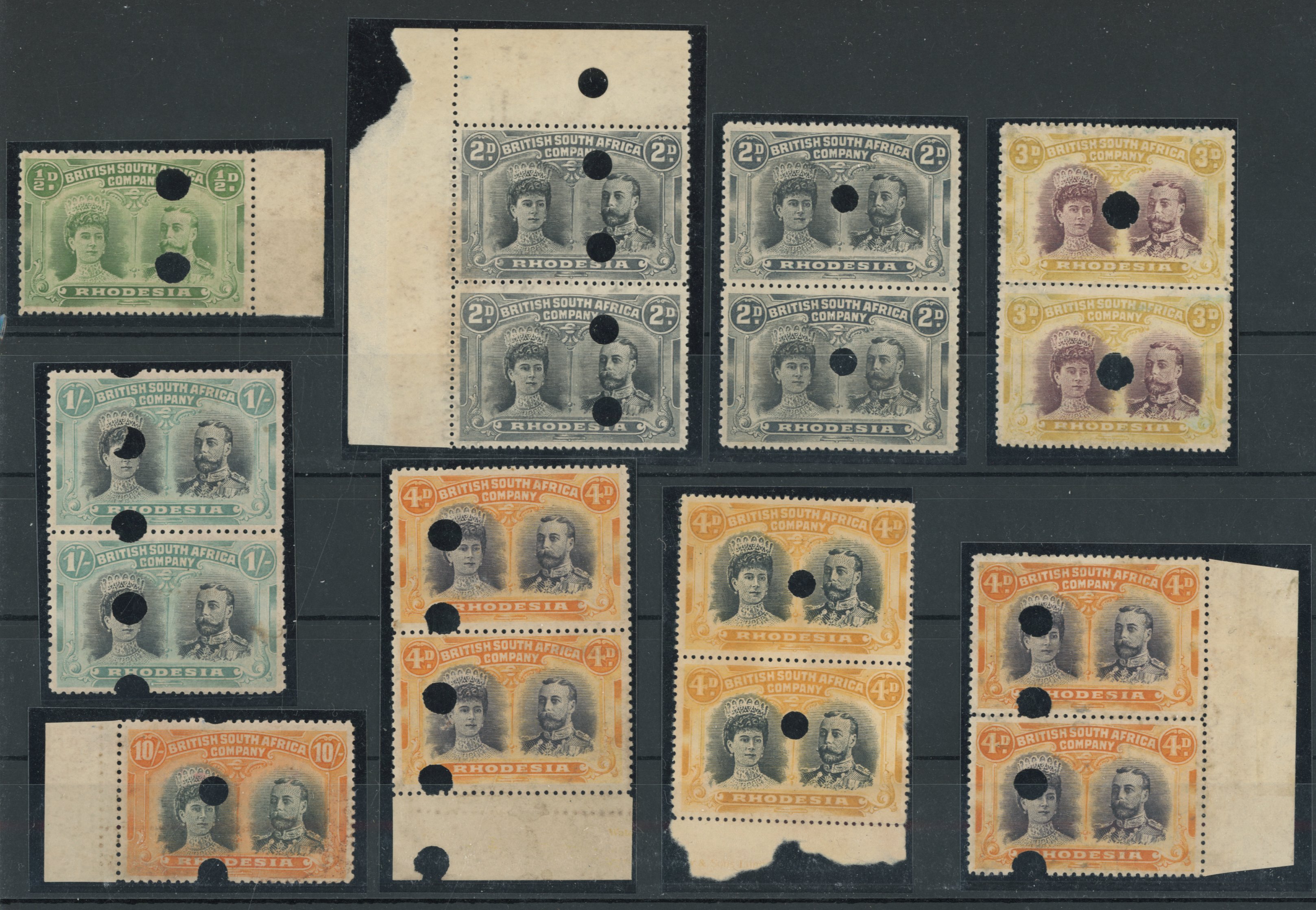 † Punched holes group