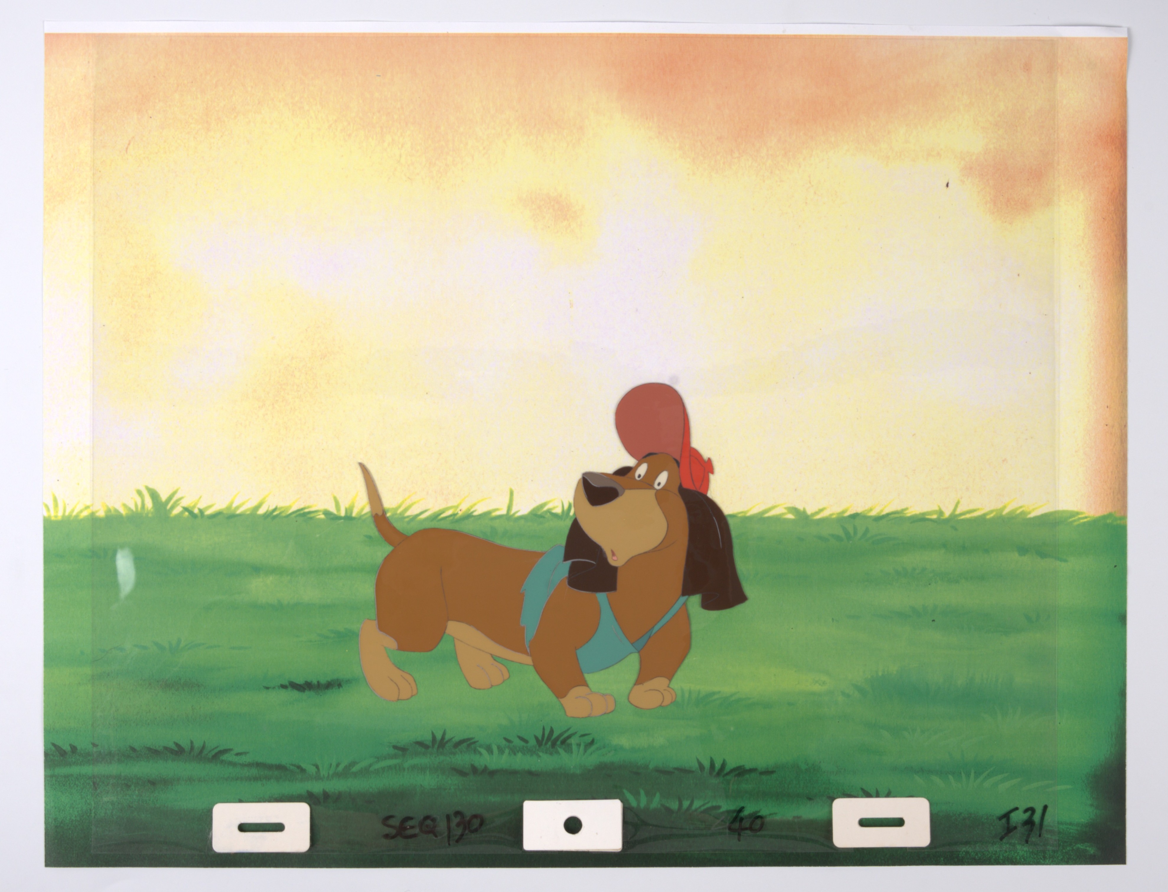 All Dogs Go To Heaven Original Hand Painted Itchiford Production Cel (MGM, 1989)