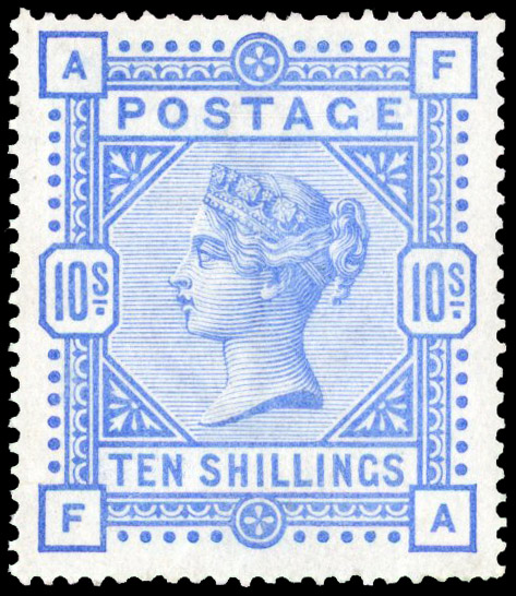 GB 1883-4 10s ultramarine SG 183 mint