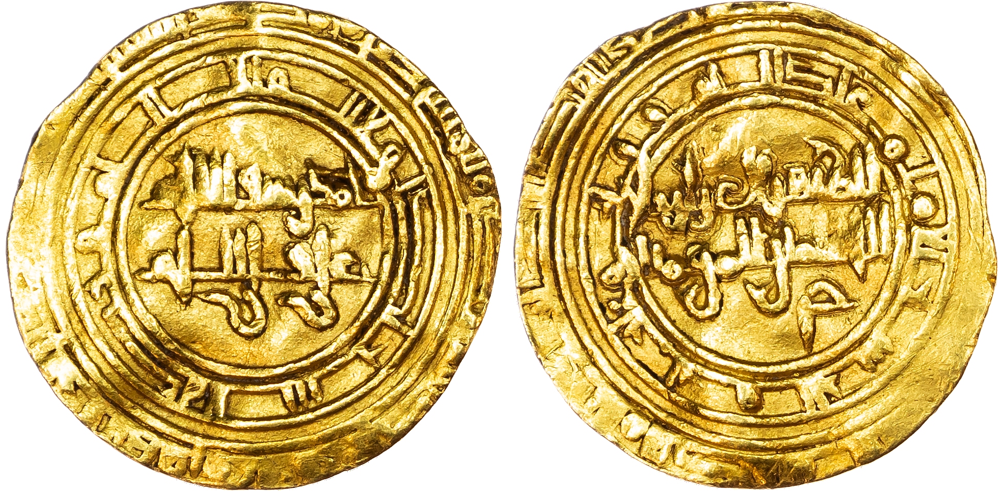 Fatimid, al‑Zahir (AH 411‑427 / 1021‑1036 AD), gold Dinar, year uncertain, al‑Mahdiya