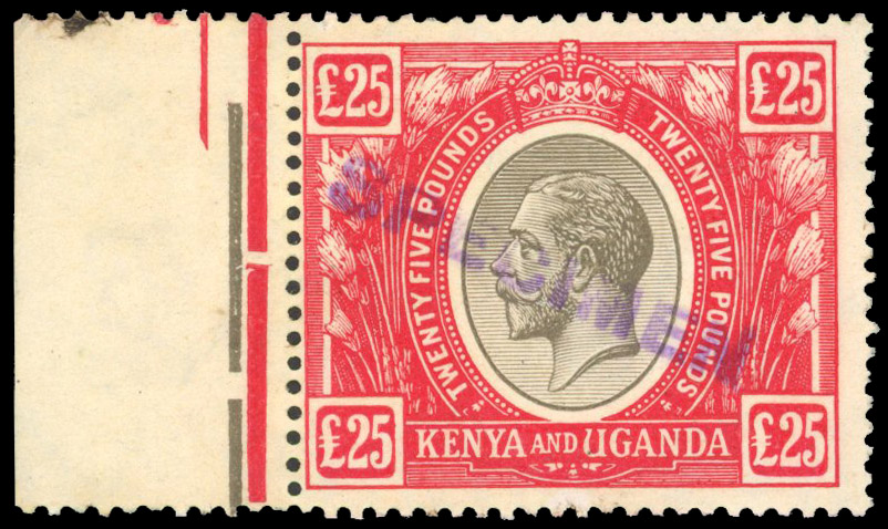 KUT SG 102 £25 local Specimen