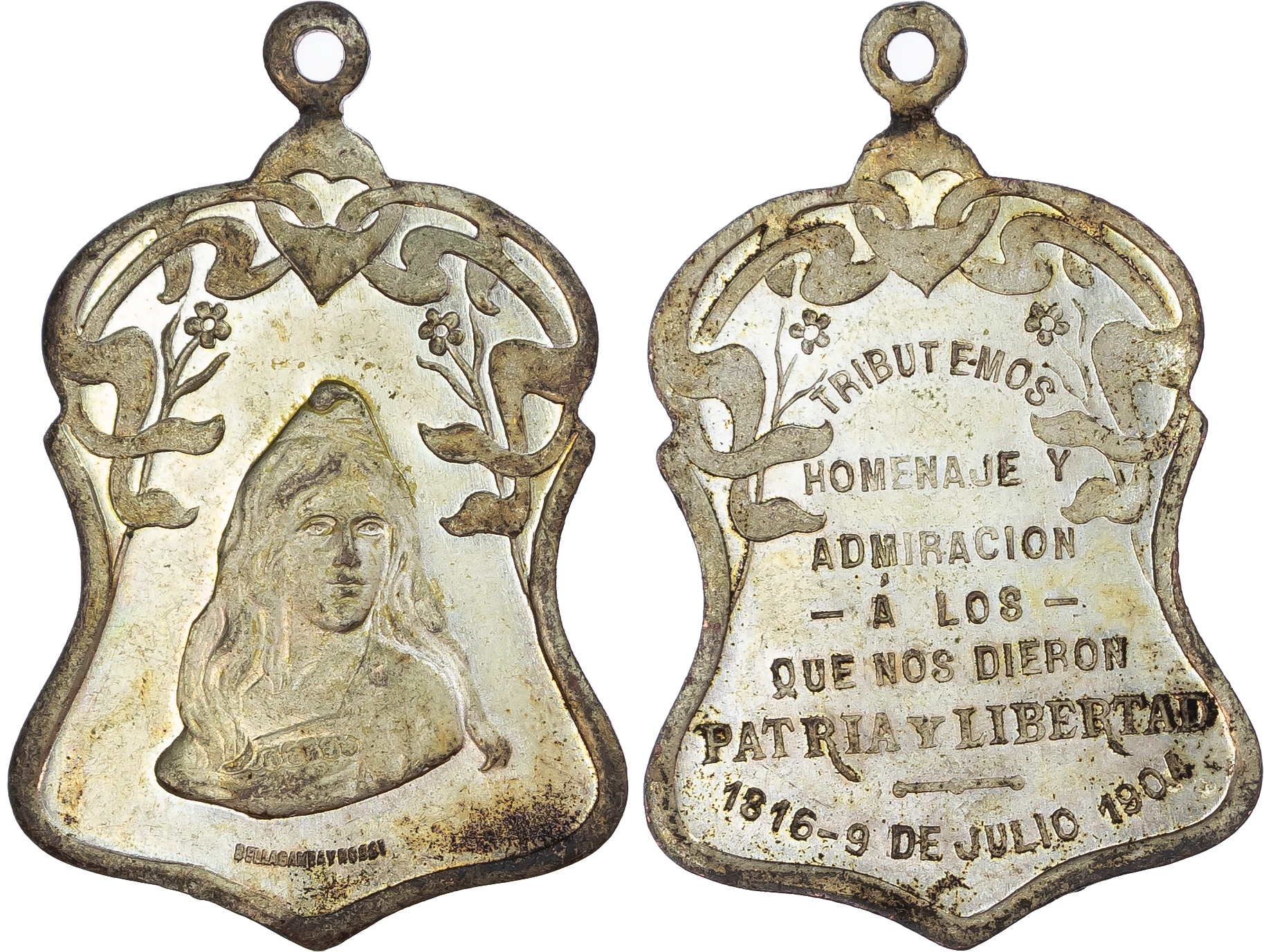 Argentina, Liberty AR Medal. 1904. 