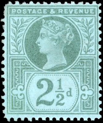GB 1888 2½d Jubilee Colour Trial