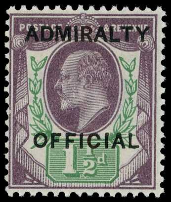 Officials; Admiralty Official. 1903 1½d...