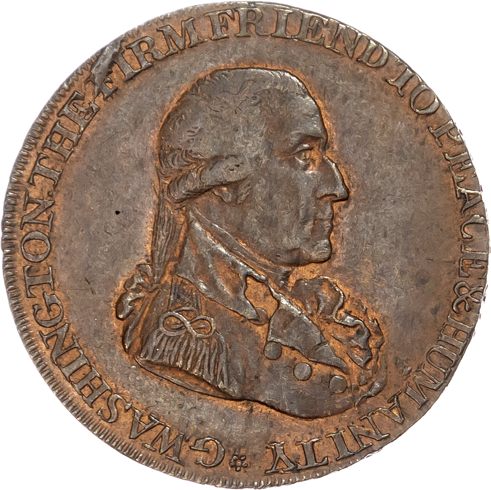 London – Bishopsgate, John Clark & Samuel Harris (braziers and ironmongers) Halfpenny 1795