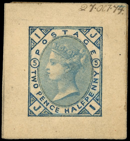 1874 2½d Hand Painted Essay Pl.5. 