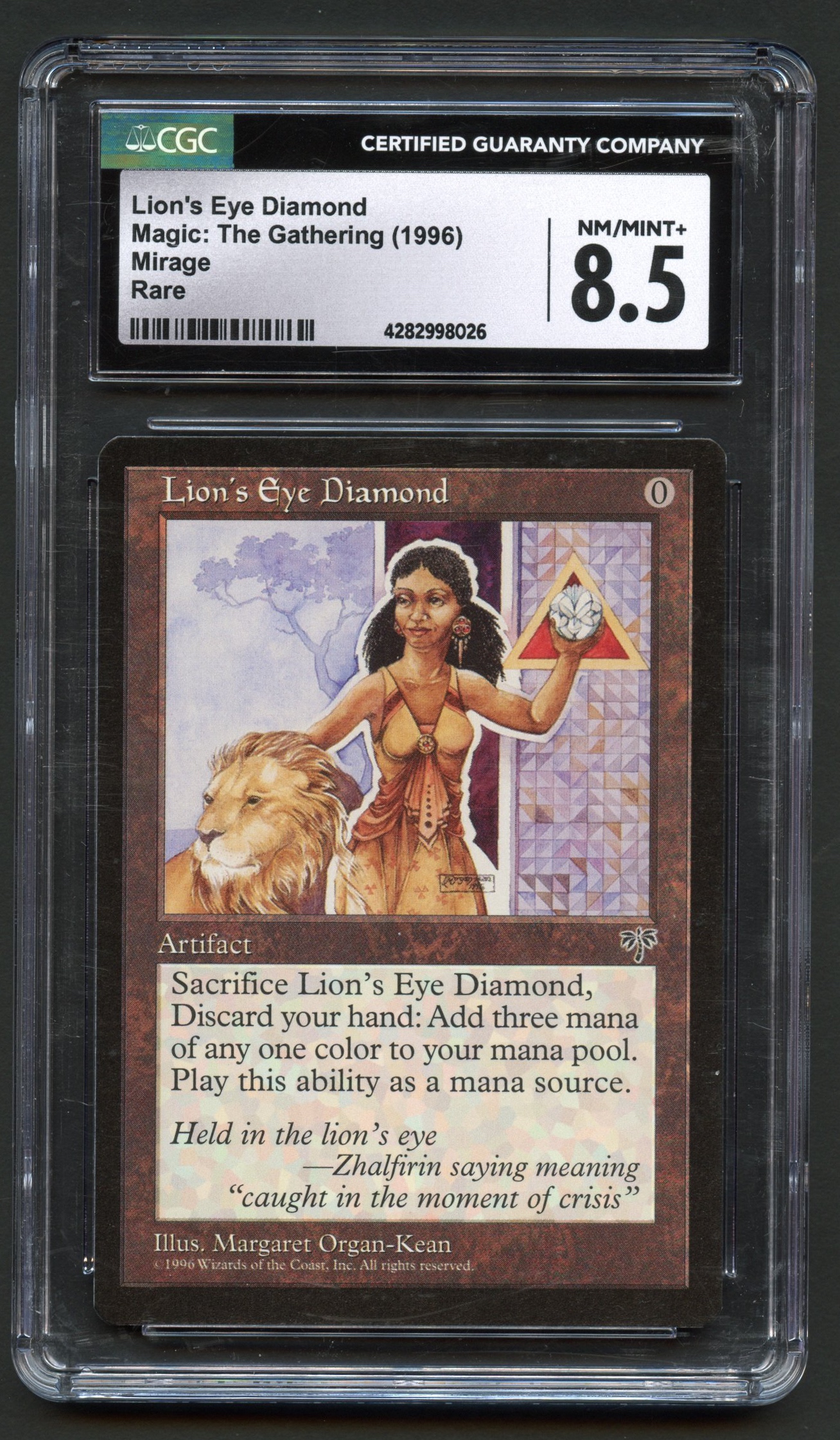 CGC 8.5 Lion's Eye Diamond - Mirage 1996 NM/Mint+